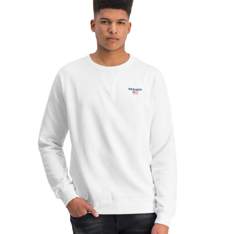 TIDE CREW SWEATSHIRT - White