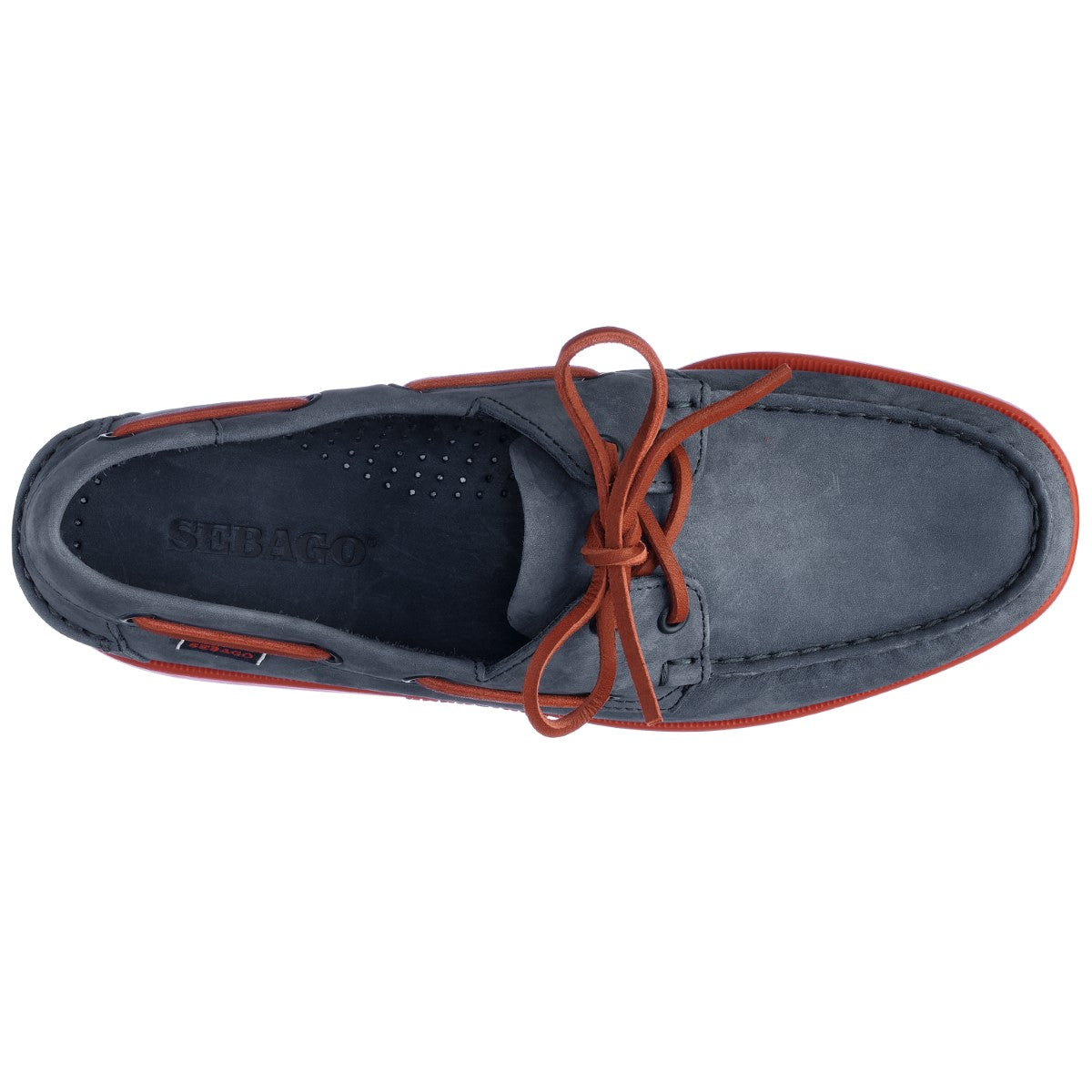 DOCKSIDES PORTLAND NUBUCK - BLUE NAVY RED