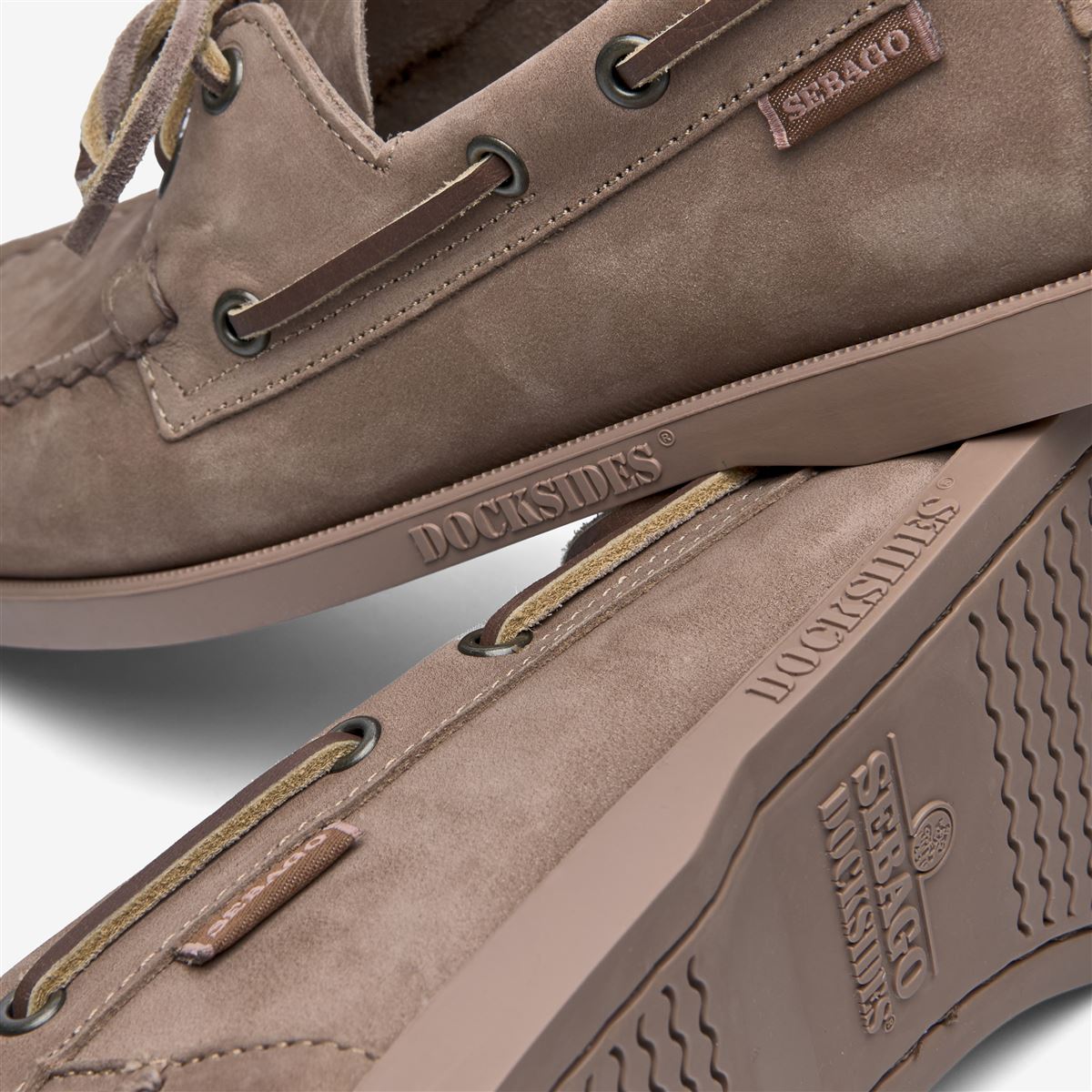 Docksides Portland Nubuck - Total Brown Taupe