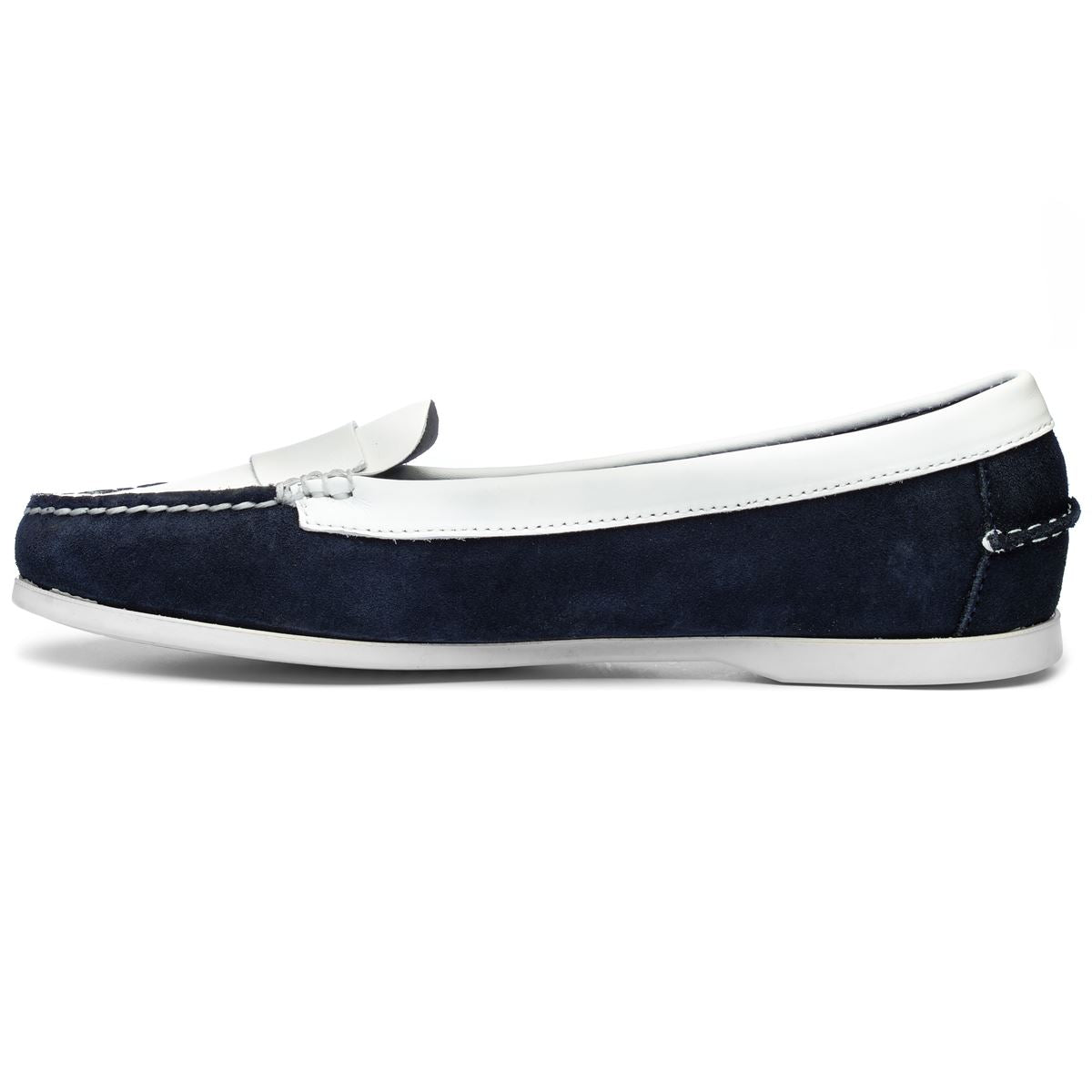 CAROLINE SUEDE LEA - NAVY WHITE