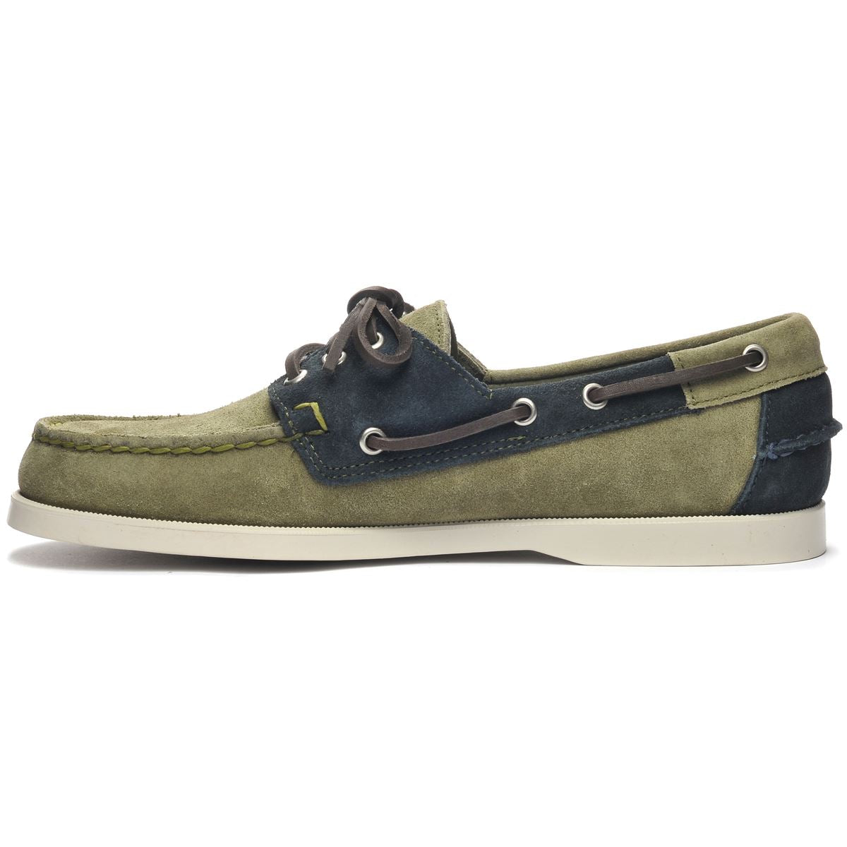 PORTLAND THREE EYES SUEDE - OLIVE BLUE NAVY