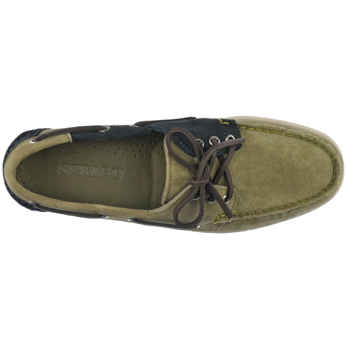 PORTLAND THREE EYES SUEDE - OLIVE BLUE NAVY