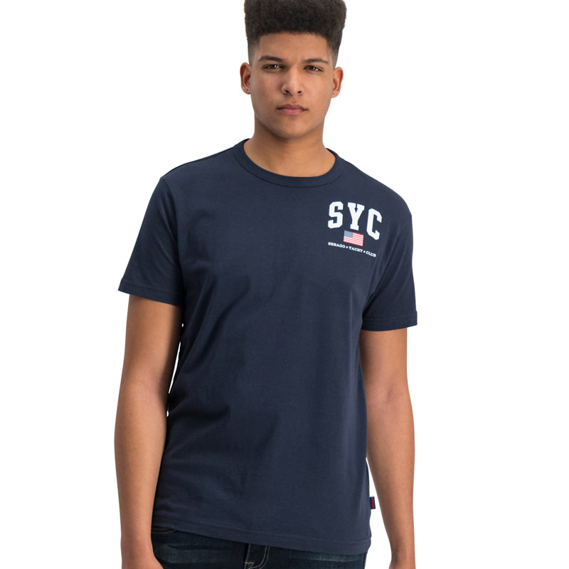 PIER CASTILE T-SHIRT - Blue Marine