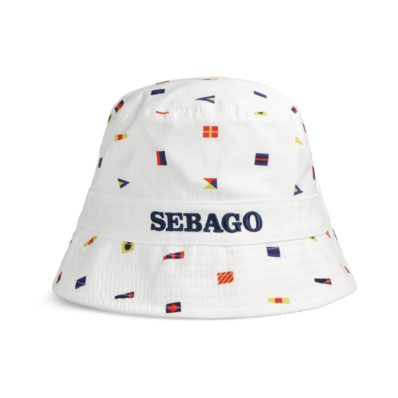 OAR REVERSIBLE BUCKET HAT - WHITE